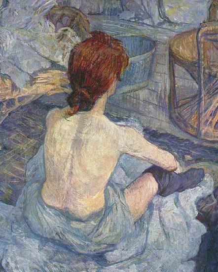 Henri de toulouse-lautrec La Toilette, early painting